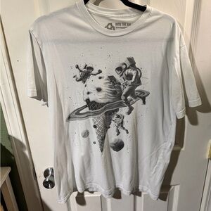 ❣️🤙🏽Into The AM White Space Graphic Tee - Men's Short Sleeve Shirt